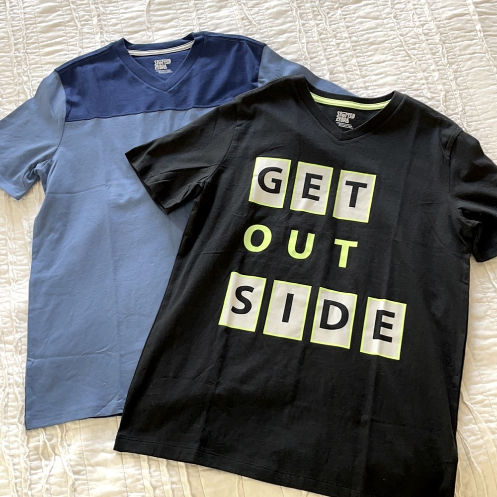 Brand new TWO V neck tee shirts